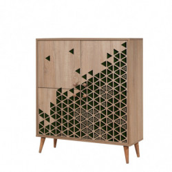 Mueble auxiliar Multilux-121 sonoma roble Practica Hogar