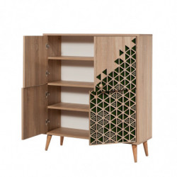 Mueble auxiliar Multilux-121 sonoma roble Practica Hogar