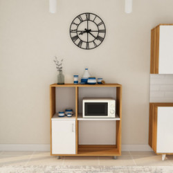 Mueble auxiliar Nehir-L1194 roble blanco Practica Hogar