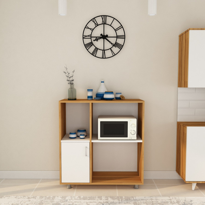 Mueble auxiliar Nehir-L1194 roble blanco Practica Hogar Mueble auxiliar Nehir-L1194 roble blanco Practica Hogar