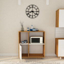 Mueble auxiliar Nehir-L1194 roble blanco Practica Hogar