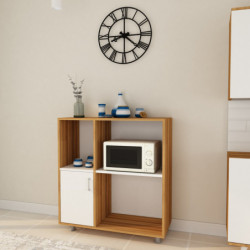 Mueble auxiliar Nehir-L1194 roble blanco Practica Hogar