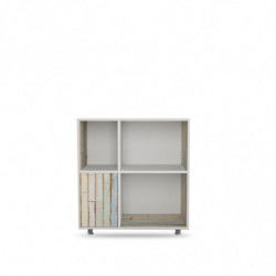 Mueble auxiliar Tasarım-L1197 blanco Practica Hogar