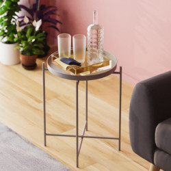 Mesa de centro Shb-007-C Gris Practica Hogar