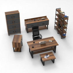Conjunto de muebles de oficina MN12-BA barroco Practica Hogar