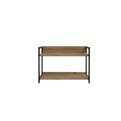 Zapatero Bottrop L2057 roble negro Practica Hogar