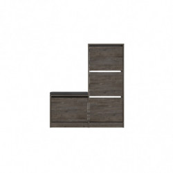 Zapatero Dude marron oscuro Practica Hogar