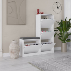 Zapatero Dude blanco Practica Hogar