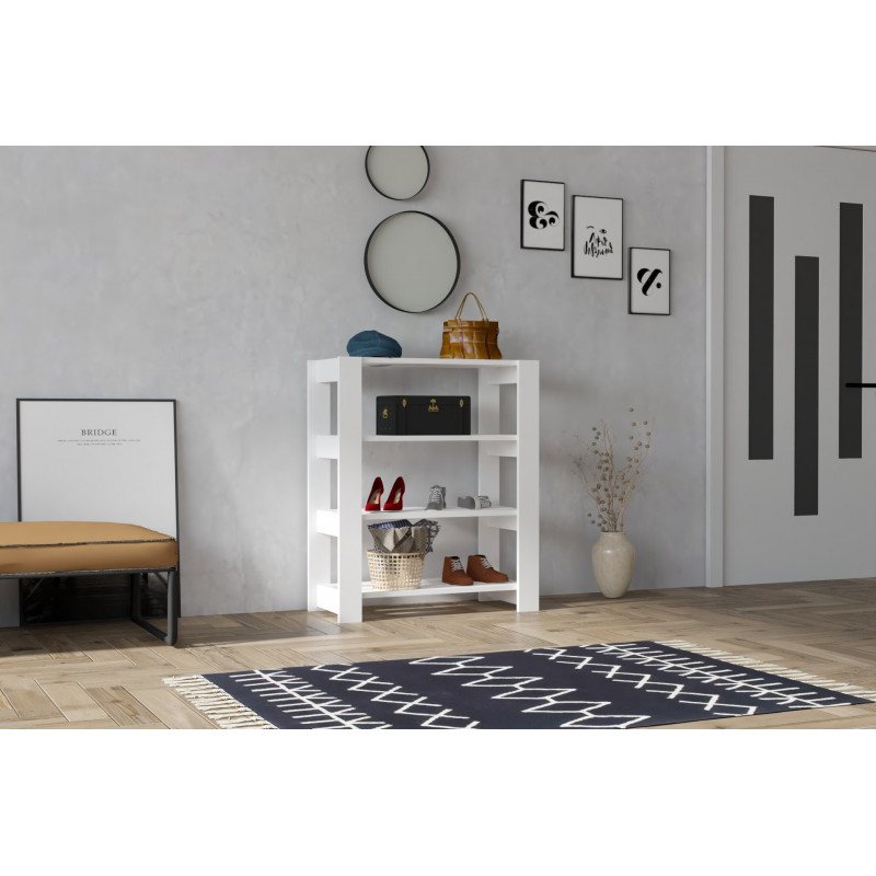 Zapatero Duplo blanco Practica Hogar Zapatero Duplo blanco Practica Hogar
