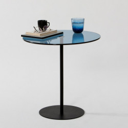 Mesa auxiliar Chill azul negro Practica Hogar