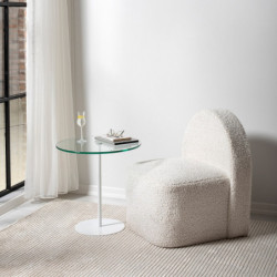 Mesa auxiliar Chill blanco Practica Hogar
