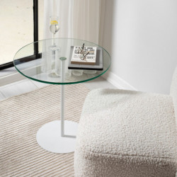 Mesa auxiliar Chill blanco Practica Hogar