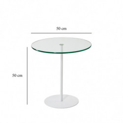 Mesa auxiliar Chill blanco Practica Hogar
