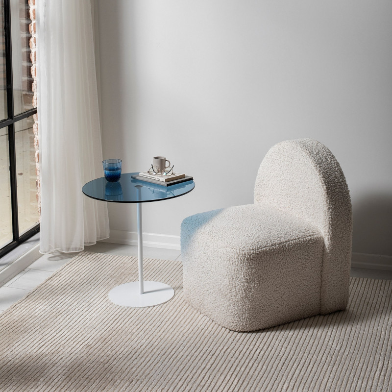 Mesa auxiliar Chill blanco azul Practica Hogar