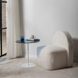 Mesa auxiliar Chill blanco azul Practica Hogar