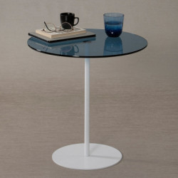 Mesa auxiliar Chill blanco azul Practica Hogar