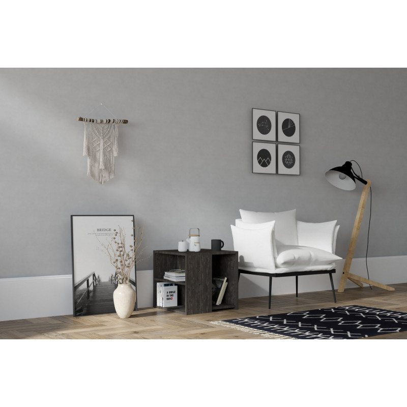 Mesa auxiliar Marry antracita Practica Hogar