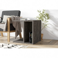 Mesa auxiliar Morse antracita Practica Hogar