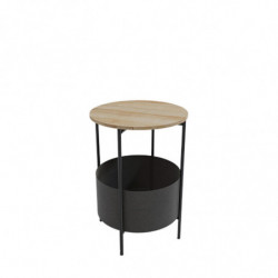 Mesa auxiliar Passau L2018 roble negro Practica Hogar