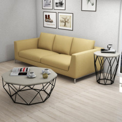 Mesa auxiliar Sofya negro crema Practica Hogar