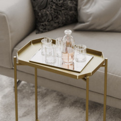 Mesa de centro Shb-009-A Oro Practica Hogar