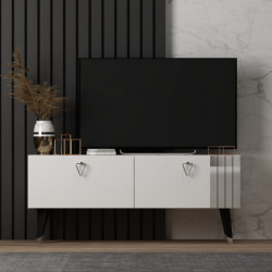Mueble TV Tarab Blanco Practica Hogar