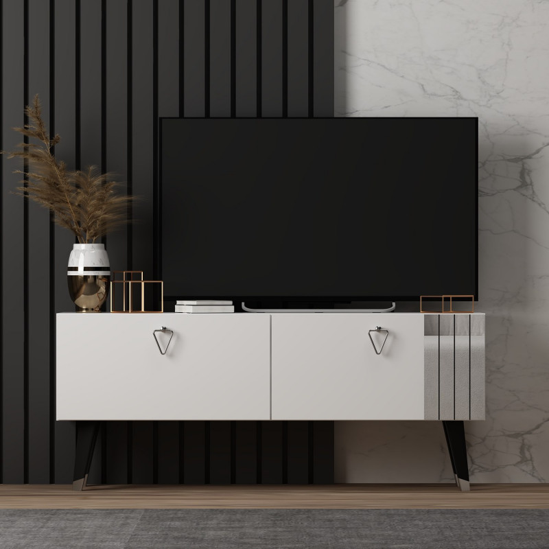 Mueble TV Tarab Blanco Practica Hogar Mueble TV Tarab Blanco Practica Hogar