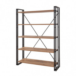 Conjunto de muebles de despacho Cosmo -TKM.8 pino atlántico negro Practica Hogar