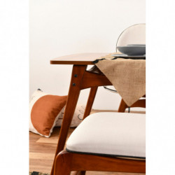 Set mesa y sillas (4 piezas) Touch (2S-1B) crema nogal Practica Hogar