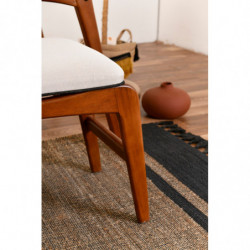 Set mesa y sillas (4 piezas) Touch (2S-1B) crema nogal Practica Hogar