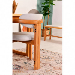 Set mesa y sillas (5 piezas) Cheri 4S crema roble Practica Hogar