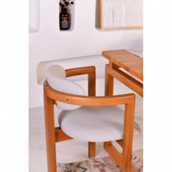 Set mesa y sillas (5 piezas) Cheri 4S crema roble Practica Hogar