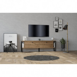 Mueble TV Ahu nogal Practica Hogar