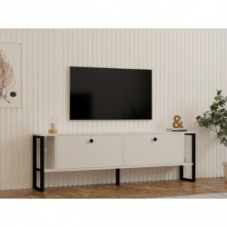 Mueble TV Ahu blanco Practica Hogar