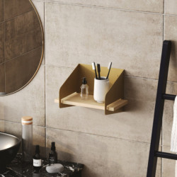 Estante de pared Short Arm Oro Practica Hogar