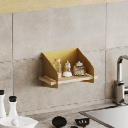 Estante de pared Short Arm Oro Practica Hogar