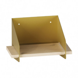Estante de pared Short Arm Oro Practica Hogar
