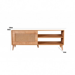 Mueble TV Hazeran 140 roble Practica Hogar