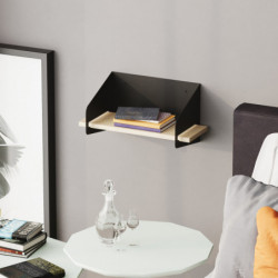 Estante de pared Medıum Arm Negro Practica Hogar