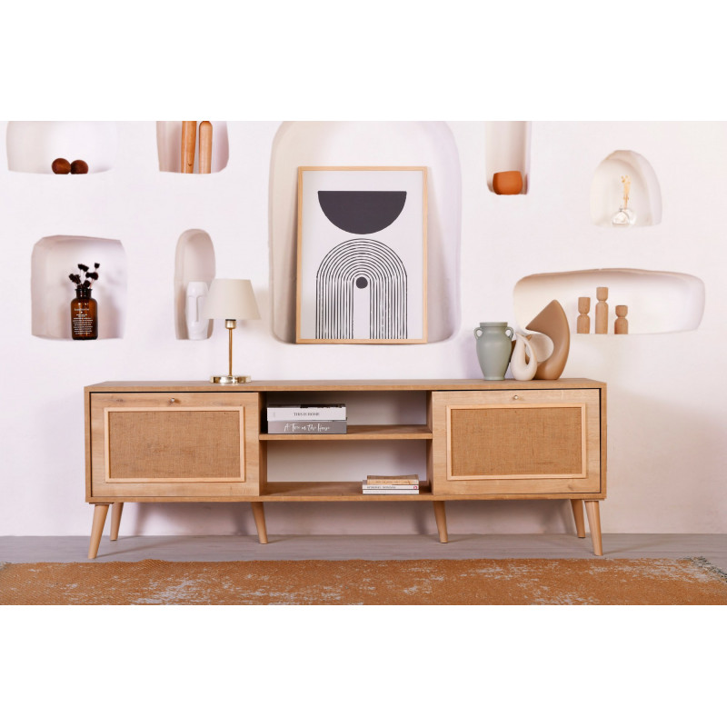 Mueble TV Jüt 180 roble Practica Hogar Mueble TV Jüt 180 roble Practica Hogar