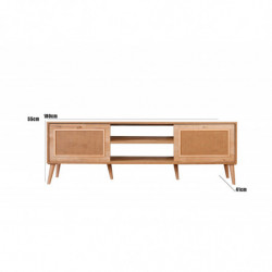 Mueble TV Jüt 180 roble Practica Hogar