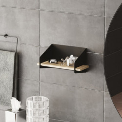 Estante de pared Medıum Arm Negro Practica Hogar