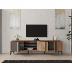 Mueble TV Mengü antracita atlántico Practica Hogar