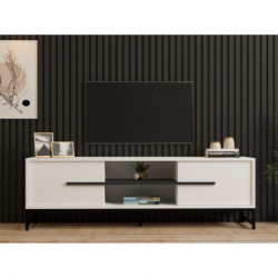 Mueble TV Mono blanco Practica Hogar