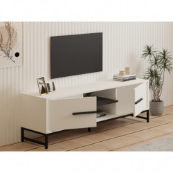 Mueble TV Mono blanco Practica Hogar