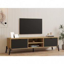 Mueble TV Nost zafiro roble antracita Practica Hogar
