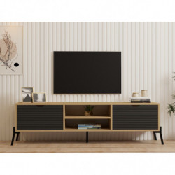 Mueble TV Nost zafiro roble antracita Practica Hogar