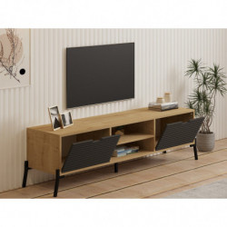 Mueble TV Nost zafiro roble antracita Practica Hogar