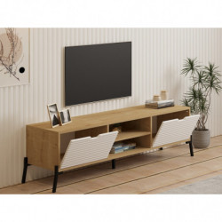 Mueble TV Nost zafiro roble blanco Practica Hogar
