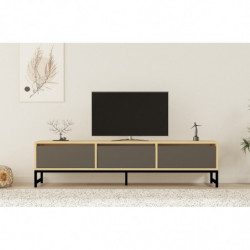 Mueble TV Sahra zafiro antracita negro Practica Hogar